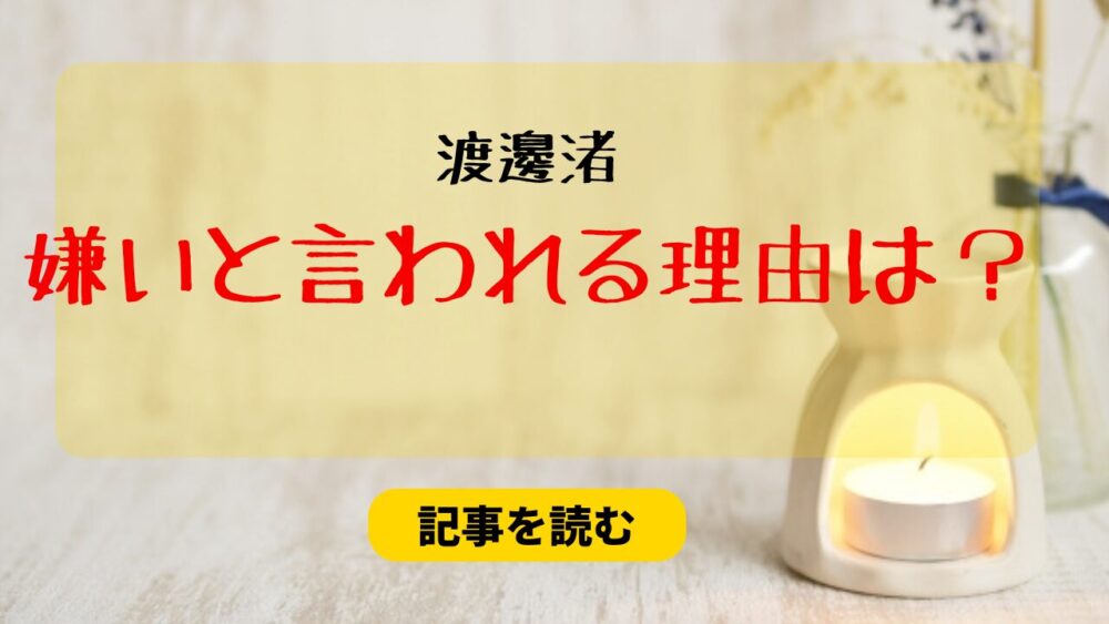 渡邊渚が嫌いの声！理由6つ！承認欲求が強すぎ＆示談の意味がない？